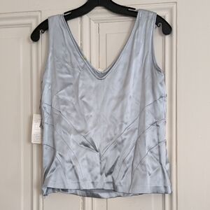 Elegant Baby Blue Sleeveless Top